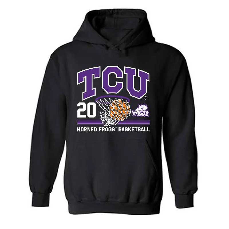 TCU - NCAA Women's Basketball : Ella Hamlin - Sports Shersey Hooded Sweatshirt Graphic Hoodie Design Print