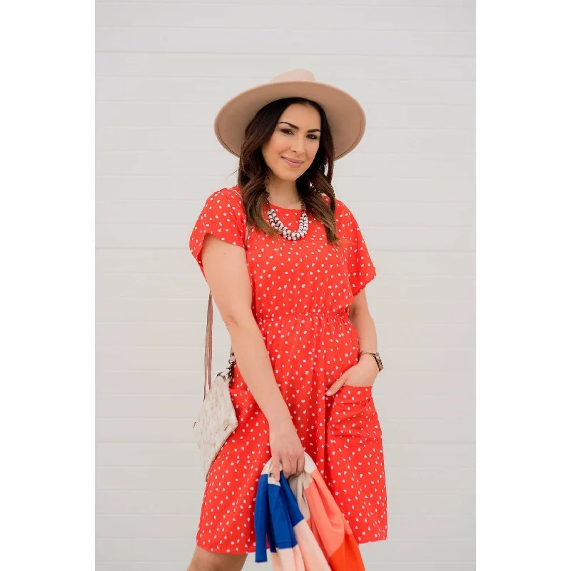 Cheetah Pocket Dress Tunics Fashionable chic