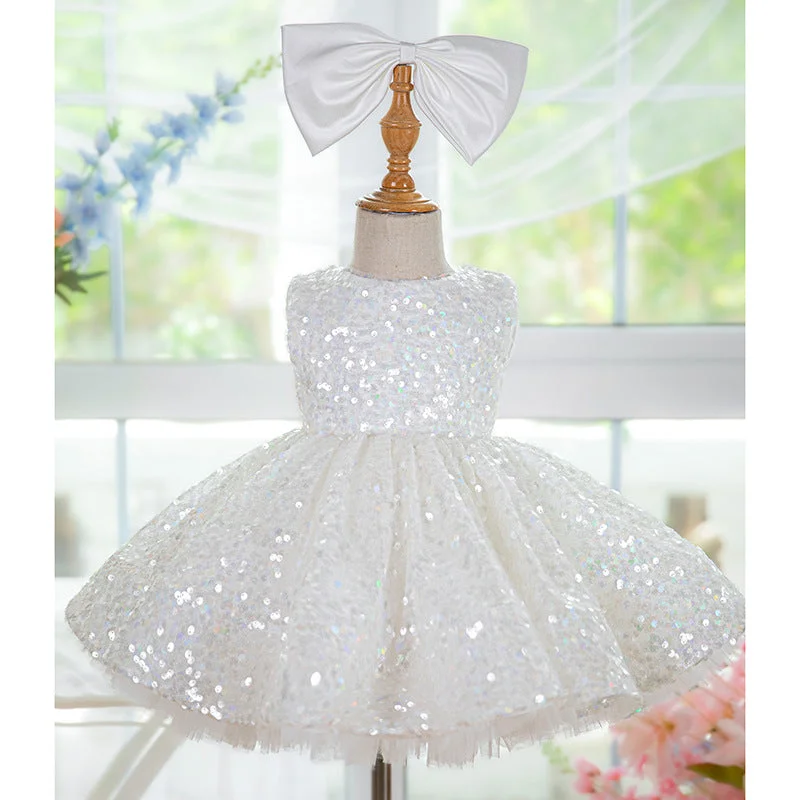 Sequins Knee-length Birthday Party Dress Tunics Luxurious high-end