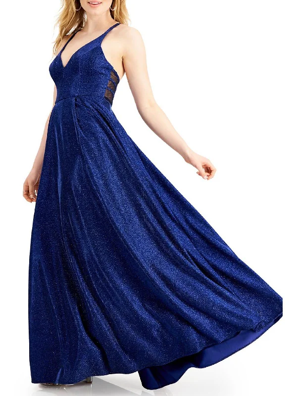 Juniors Womens Mesh Inset Long Evening Dress Tunics Office stylish