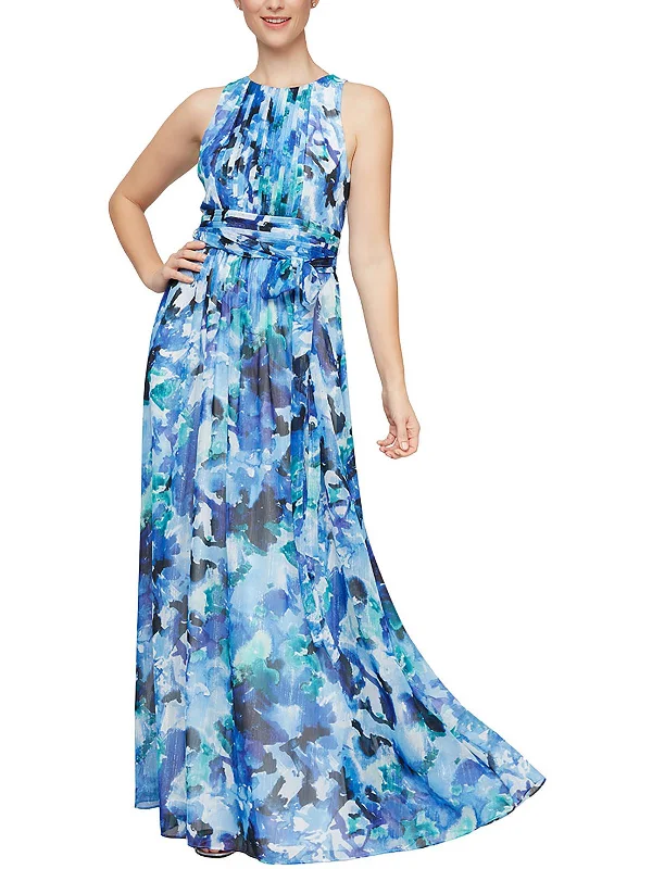 Womens Chiffon Maxi Evening Dress Tunics Trousers formal