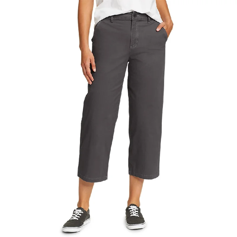 Women's Legend Wash High-Rise Wide-Leg Crop Pants Comfortable Denim Leggings