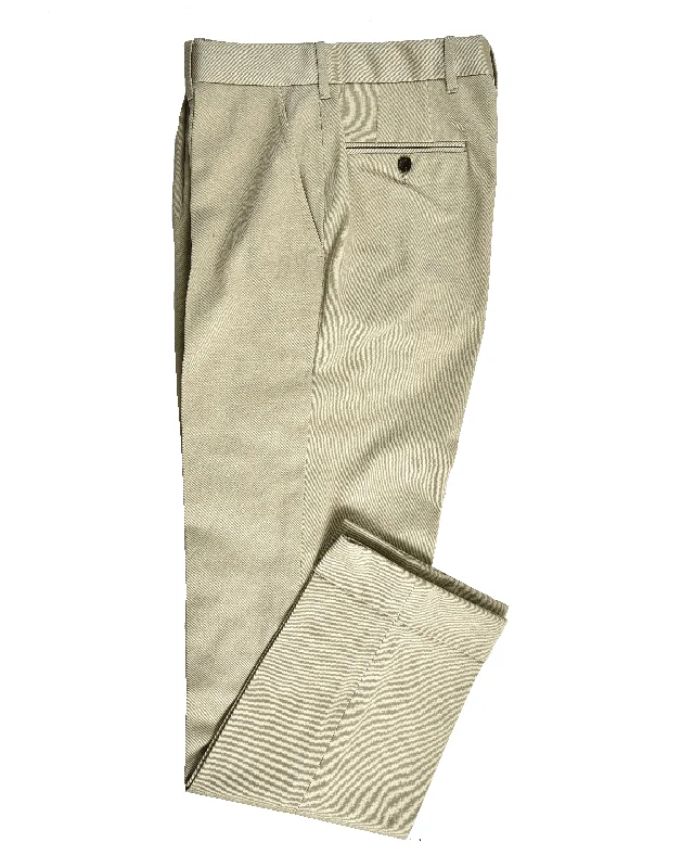 Khaki Cotton Twill Pant Fashionable Jogger Pants