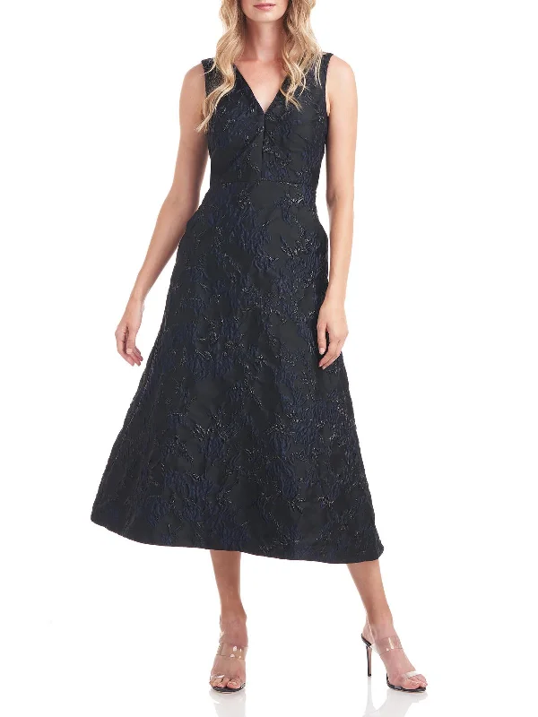 Womens Shimmer Sleeveless Evening Dress Tunics Summer linen