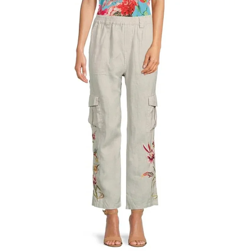 Maisie Cargo Pant In San Stylish Elastic Waist Pants