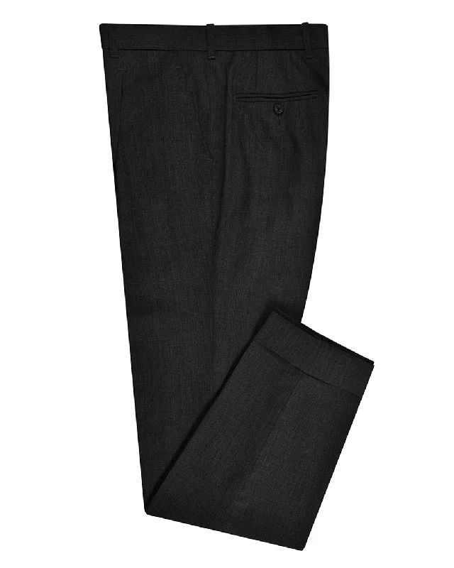 Washable Wool Dark Grey Dress Pant Comfortable Denim Pants