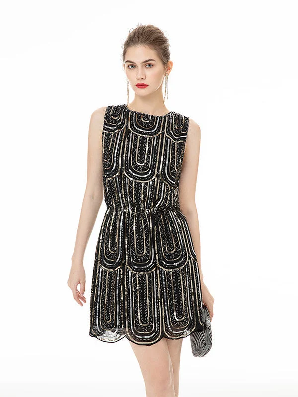 1920s Column/Sheath Sleeveless Vintage Short/Mini Party Dresses Tunics Versatile stylish