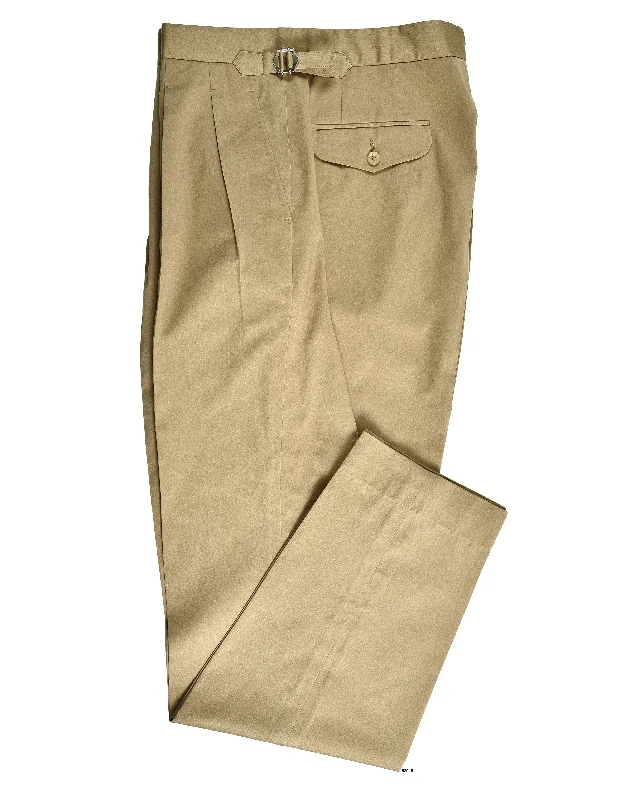 Pleated Military Khaki Dress Pant Trendy Work Pants