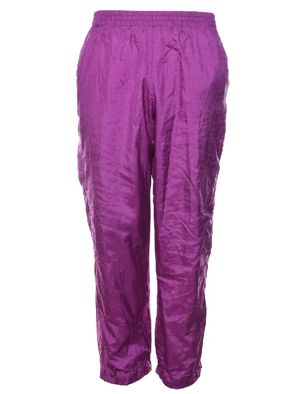 Purple Track Pants - W28 L28 Stretch Fit Pants