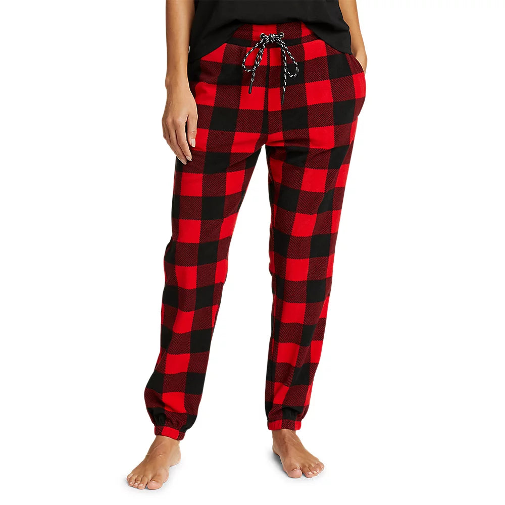 Women's Fast Fleece Jogger Pants - Print Trendy Work Pants