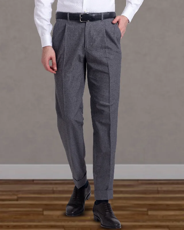 Pleated  Vitale Barberis Canonico Grey Dress Pant Trendy Palazzo Pants