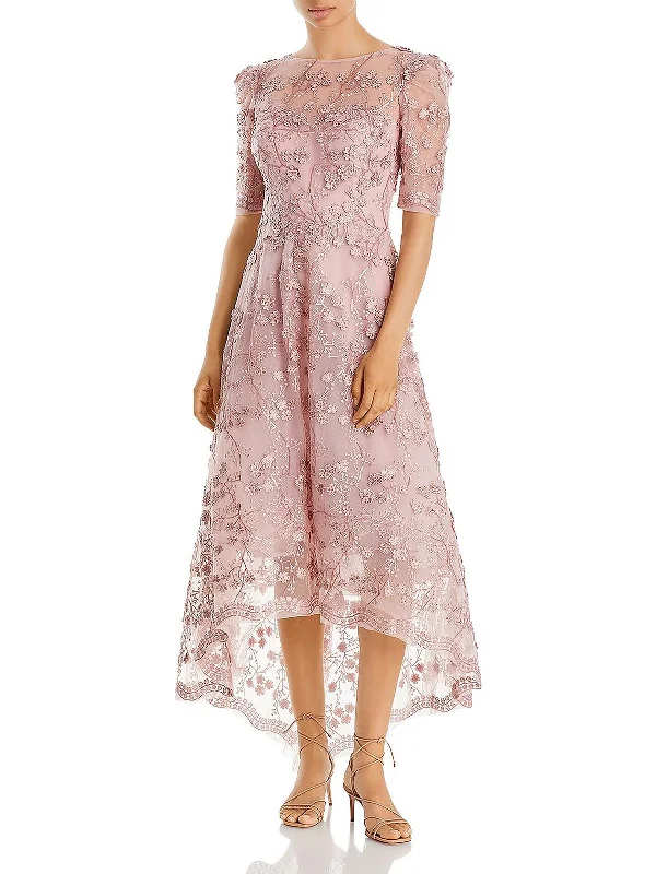 Womens Illusion Midi Evening Dress Tunics Top rated