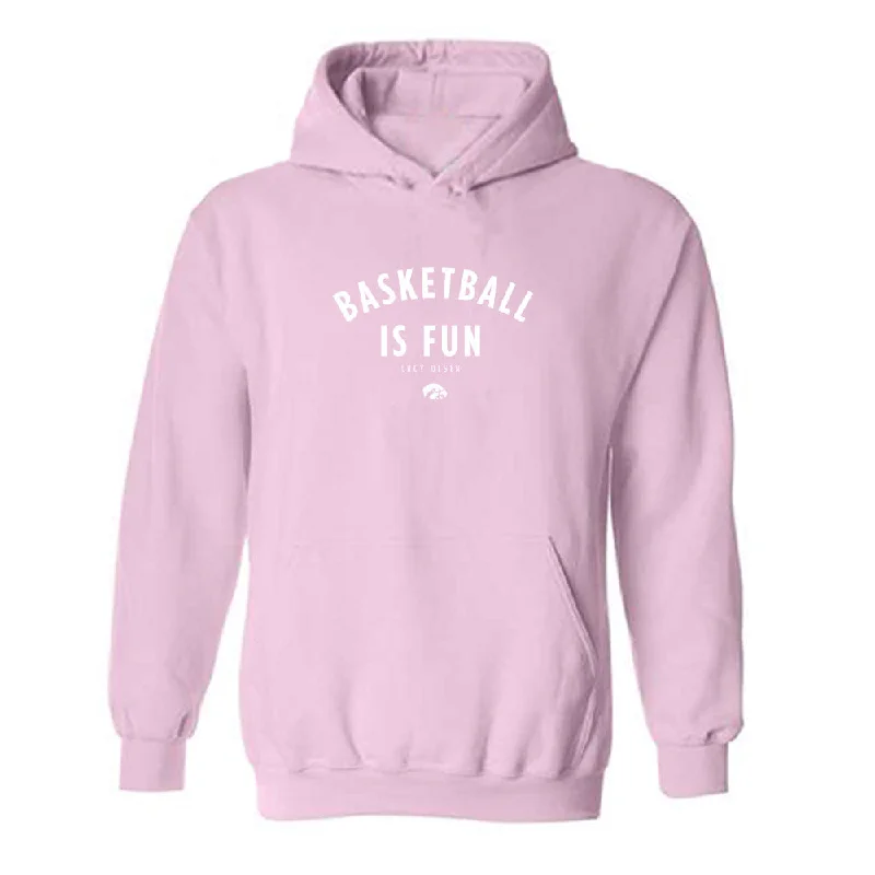 Iowa - NCAA Women's Basketball : Lucy Olsen - Hooded Sweatshirt Hoodie with Hem Fringe Bohemian Relaxed Iowa - NCAA Women's Basketball : Lucy Olsen - Hooded Sweatshirt Hoodie with Hem Fringe Bohemian Relaxed