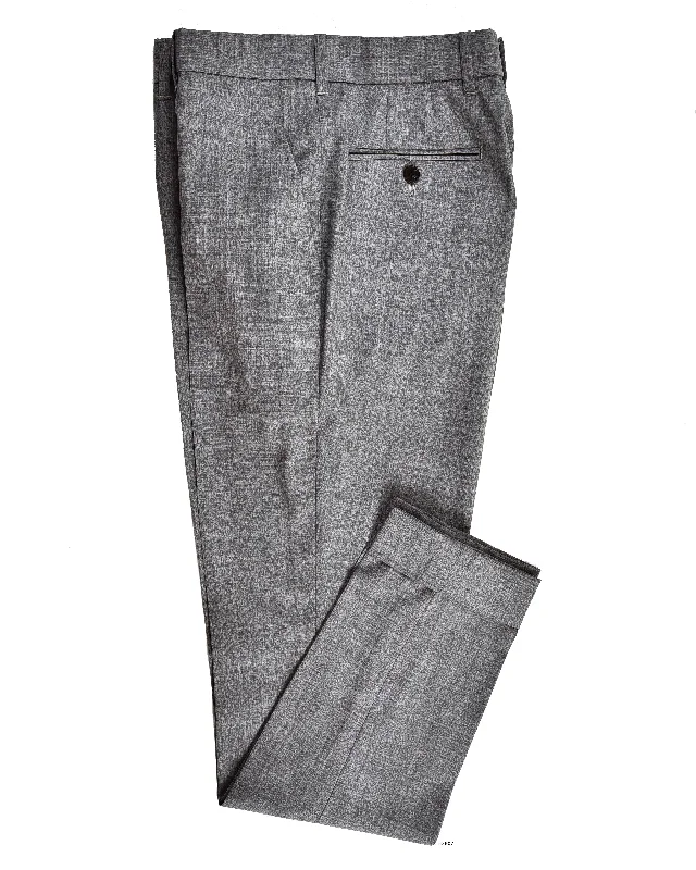Vitale Barberis Canonico - 120s 2 Ply Summer Grey Dress Pant Comfy High-Waist Jeans