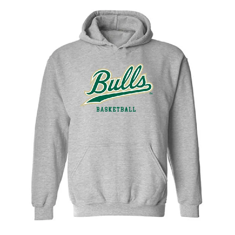 USF - NCAA Women's Basketball : Mama Dembele Traore - Classic Fashion Shersey Hooded Sweatshirt Hoodie with Typography Text Message
