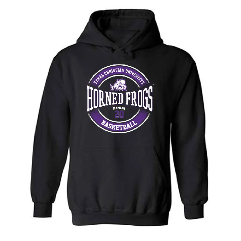 TCU - NCAA Women's Basketball : Ella Hamlin - Classic Fashion Shersey Hooded Sweatshirt Hoodie with Hem Lace Feminine Delicate TCU - NCAA Women's Basketball : Ella Hamlin - Classic Fashion Shersey Hooded Sweatshirt Hoodie with Hem Lace Feminine Delicate
