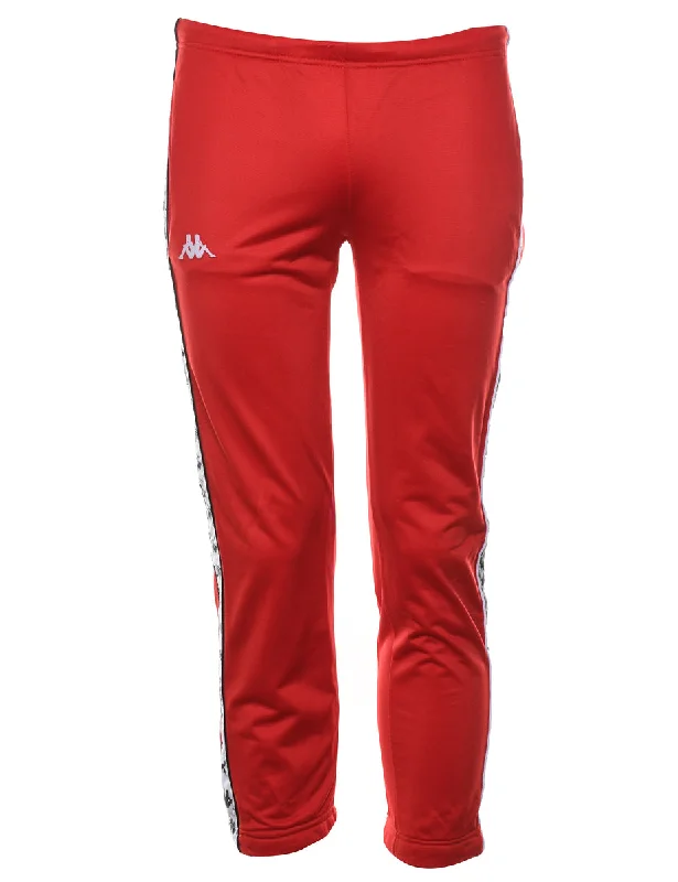 Kappa Red Track Pants - W28 L26 Modern Bootcut Pants