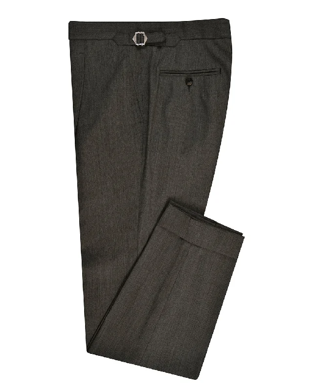 Washable Wool Mid Grey Dress Pant Stylish Casual Pants