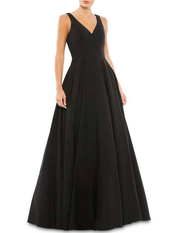 Womens Empire Waist Maxi Evening Dress Pencil Office Professional