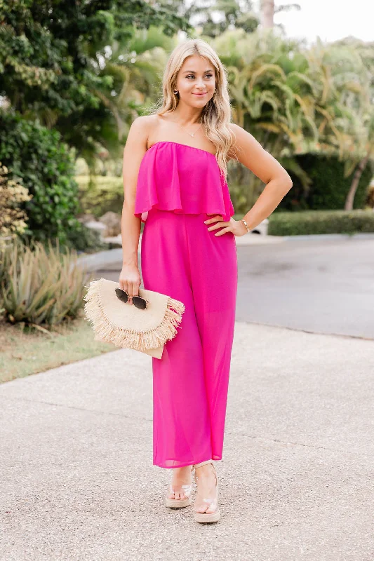 Something To Dream About Magenta Pants FINAL SALE Chic Capri Pants