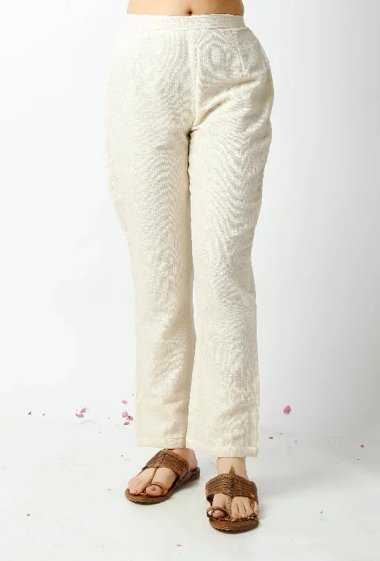 The Summer White Kota Pant Fashionable Button-Up Pants