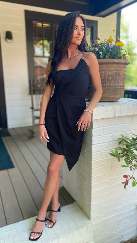 The After Party Dress Crew Neckline Casual
