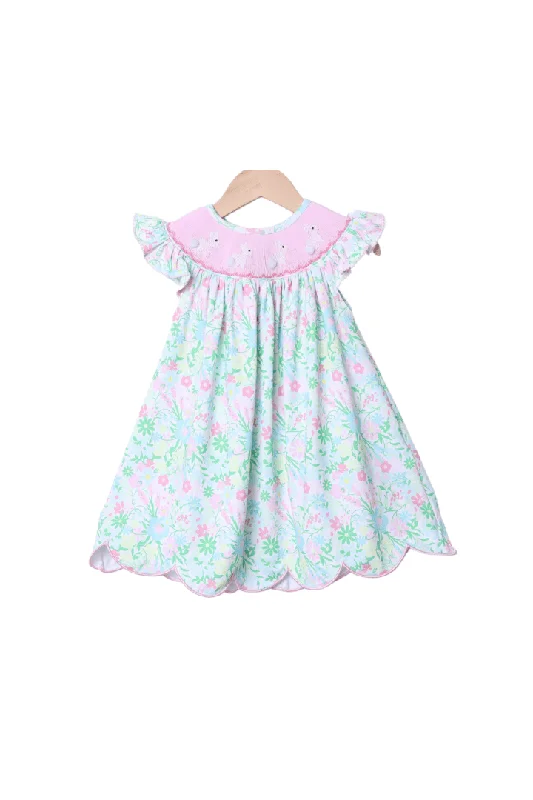 Smocked Bunny Ellie Floral Dress Tunics Versatile functional