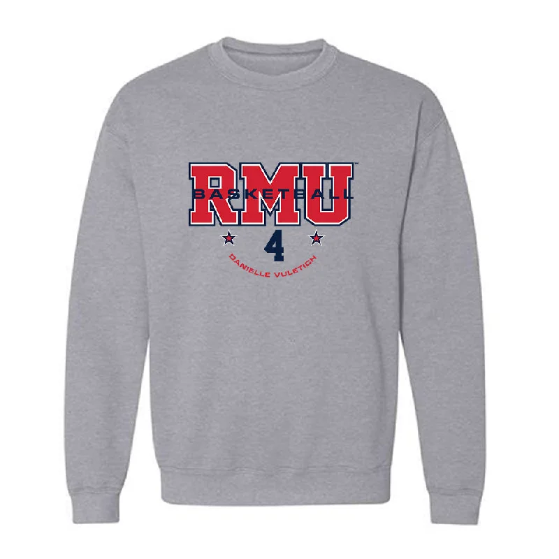 Robert Morris - NCAA Women's Basketball : Danielle Vuletich - Classic Fashion Shersey Crewneck Sweatshirt Hoodie with Hem Elastic Stretchable Comfortable Robert Morris - NCAA Women's Basketball : Danielle Vuletich - Classic Fashion Shersey Crewneck Sweatshirt Hoodie with Hem Elastic Stretchable Comfortable