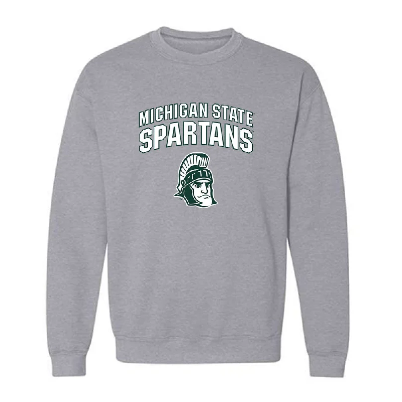 Michigan State - NCAA Women's Basketball : Nyla Hampton - Sports Shersey Crewneck Sweatshirt Hoodie with Rolled Sleeves Casual Relaxed