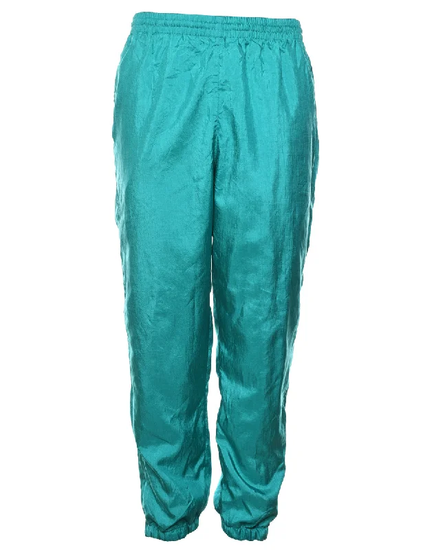 Turquoise Track Pants - W30 L29 Wide-Legged Palazzos