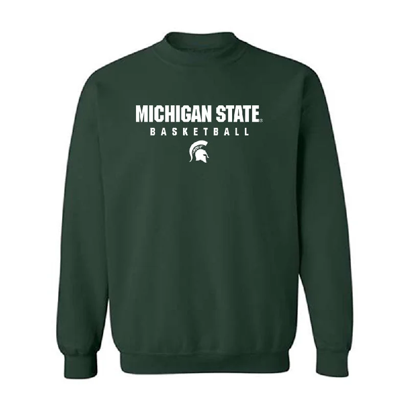 Michigan State - NCAA Women's Basketball : Emma Shumate - Classic Shersey Crewneck Sweatshirt Hoodie with High-Low Hem Asymmetrical Trendy
