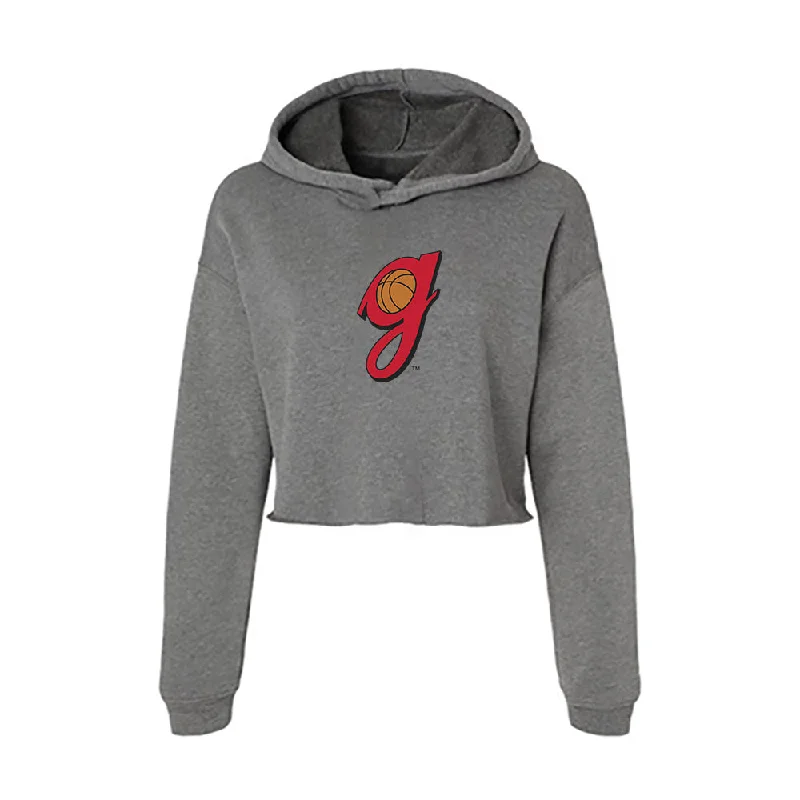 Georgia - NCAA Women's Basketball : Asia Avinger - Women's Crop Fleece Hoodie Hoodie with Rolled Sleeves Casual Relaxed