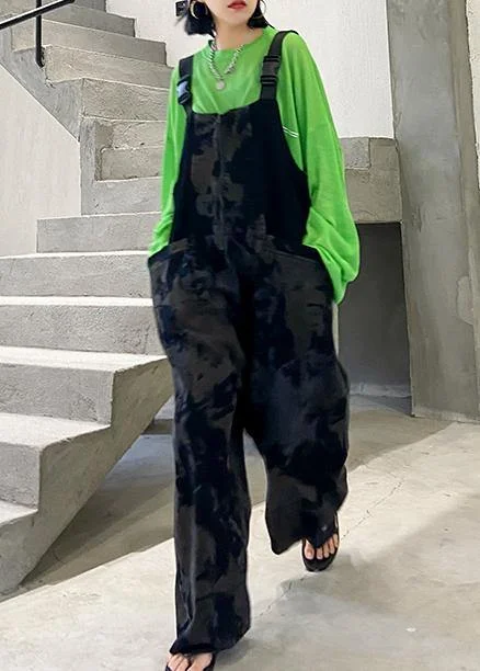 2025 popular overalls women's summer fashion large size loose straight tube Siamese pants Casual Yoga Pants