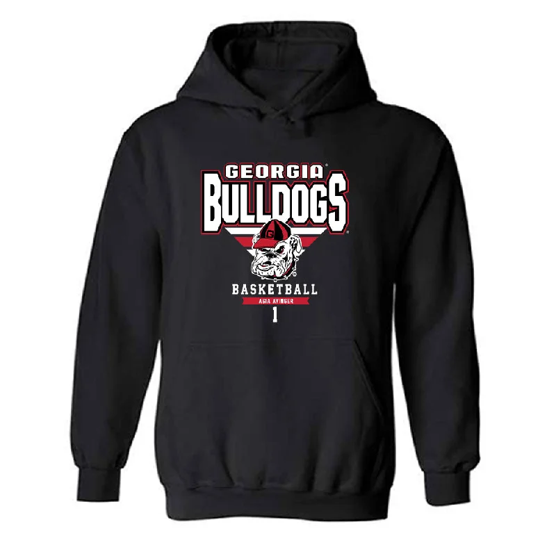 Georgia - NCAA Women's Basketball : Asia Avinger - Classic Fashion Shersey Hooded Sweatshirt Hoodie with Elastic Cuffs Stretchable Comfortable