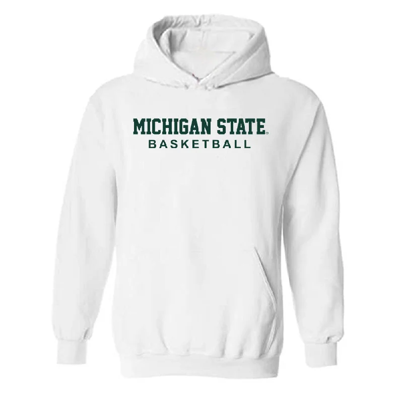 Michigan State - NCAA Women's Basketball : Nyla Hampton - Classic Shersey Hooded Sweatshirt Hoodie with Distressed Vintage Worn