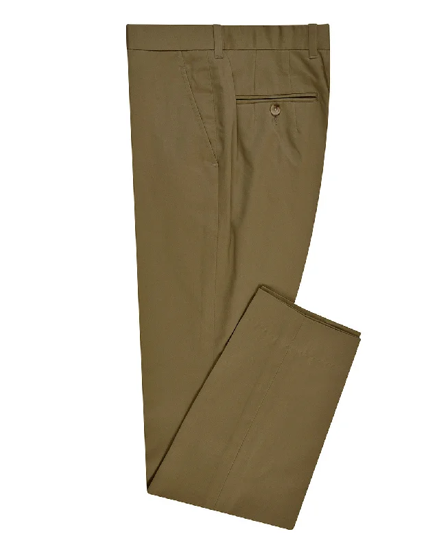 British Khaki Cotton Dress Pant Cozy Maternity Pants