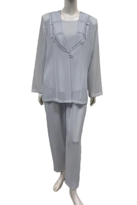 Hosanna 5550 Modest Outfit 3-Piece Pant Set High-Waist Trousers