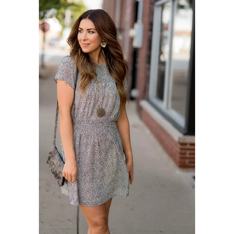 Micro Mini Cheetah Dress Tunics Distressed trendy