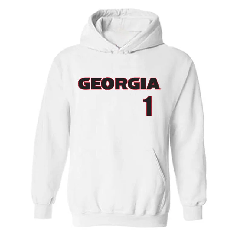 Georgia - NCAA Women's Basketball : Asia Avinger - Classic Shersey Hooded Sweatshirt Hoodie with High Neck Warm Protective Georgia - NCAA Women's Basketball : Asia Avinger - Classic Shersey Hooded Sweatshirt Hoodie with High Neck Warm Protective