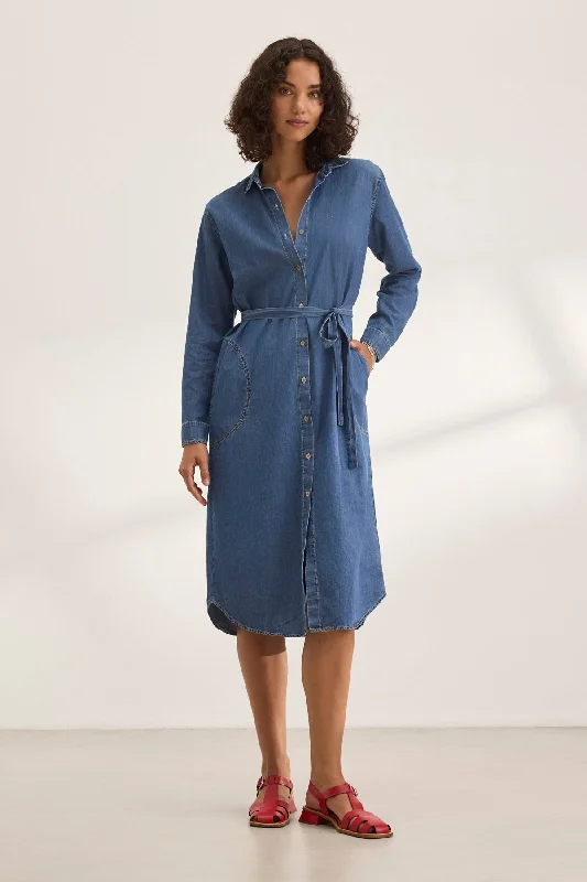 IZMIR CHAMBRAY DRESS Tunics Spring floral