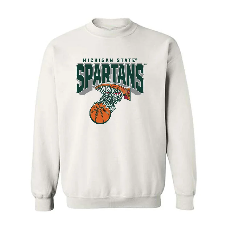 Michigan State - NCAA Women's Basketball : Emma Shumate - Sports Shersey Crewneck Sweatshirt Hoodie with Cropped Fit Short Trendy