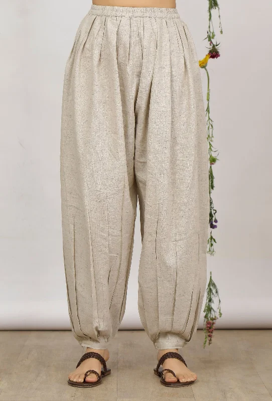 Beige Cotton Khaadi Harem Pants Casual Skinny Fit Pants