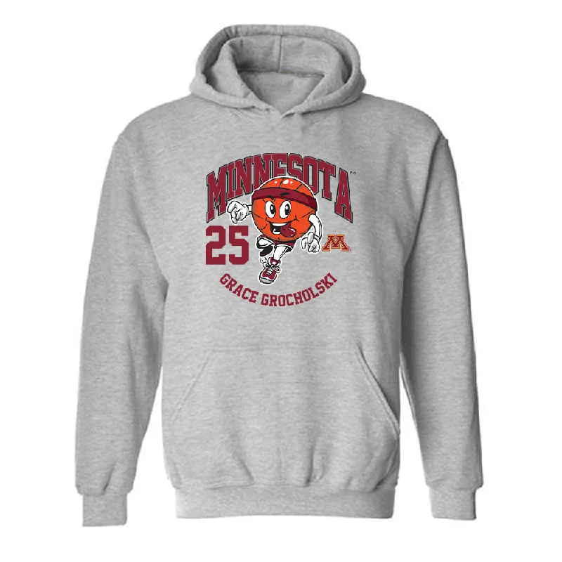 Minnesota - NCAA Women's Basketball : Grace Grocholski - Fashion Shersey Hooded Sweatshirt Hoodie with Belted Waist Structured Tailored Minnesota - NCAA Women's Basketball : Grace Grocholski - Fashion Shersey Hooded Sweatshirt Hoodie with Belted Waist Structured Tailored