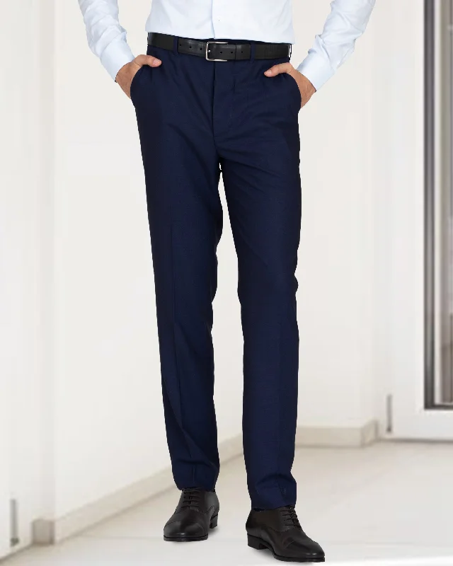 VBC - 4 Ply Tropical Wool: Navy Pant Relaxed Linen Pants