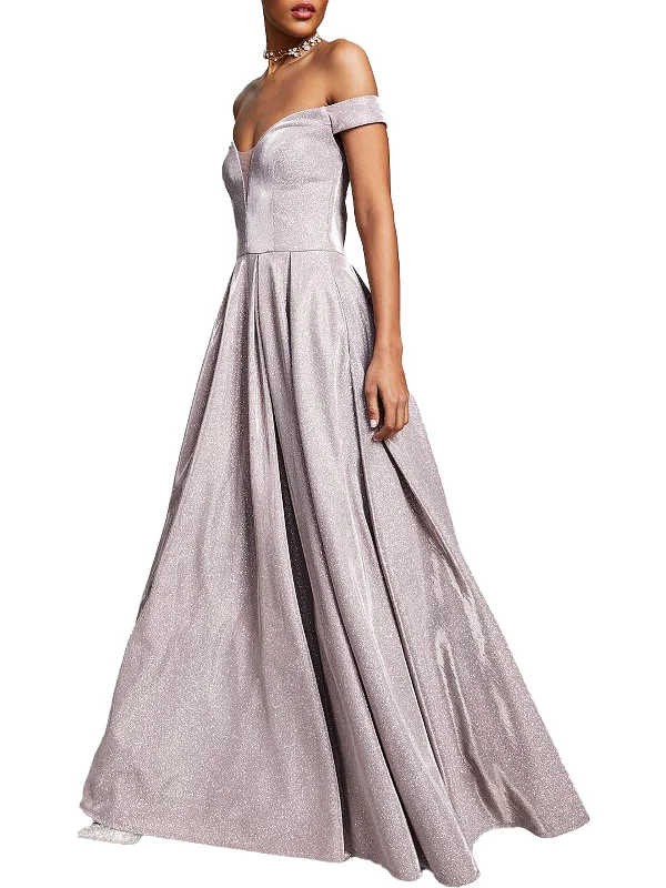 Juniors Womens Metallic Shimmer Evening Dress Tunics Review highly