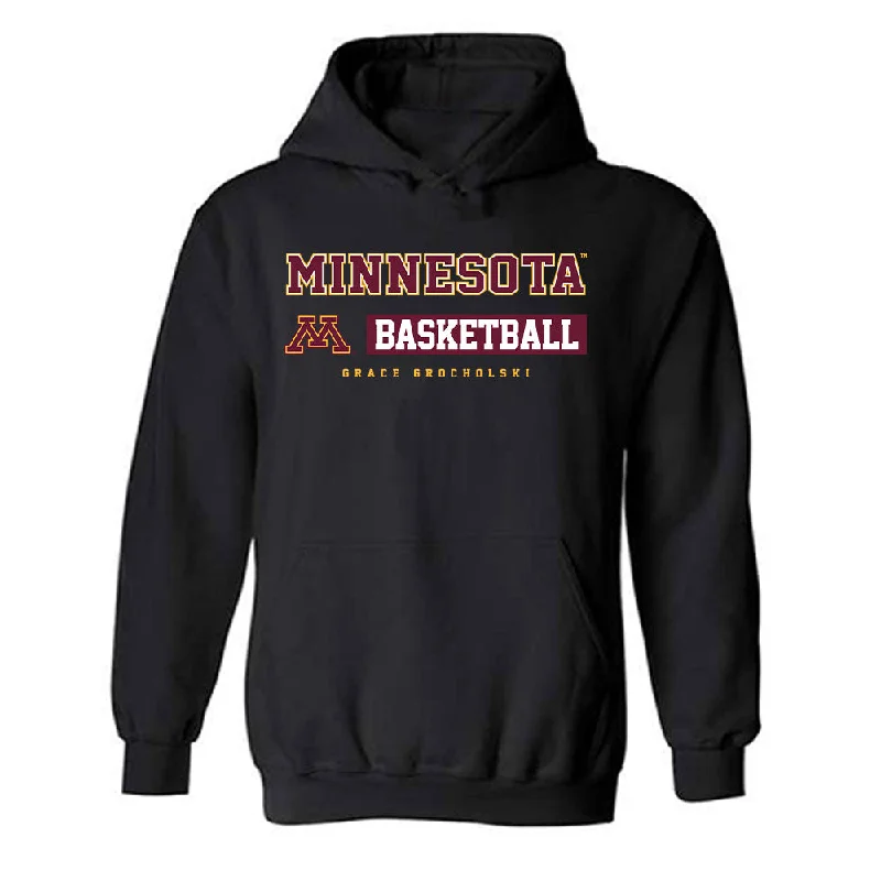Minnesota - NCAA Women's Basketball : Grace Grocholski - Classic Fashion Shersey Hooded Sweatshirt Hoodie with Double Zipper Versatile Adjustable Minnesota - NCAA Women's Basketball : Grace Grocholski - Classic Fashion Shersey Hooded Sweatshirt Hoodie with Double Zipper Versatile Adjustable