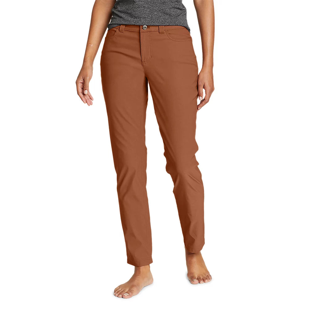 Women's Rainier Slim Straight Pants Comfortable Pleated Pants