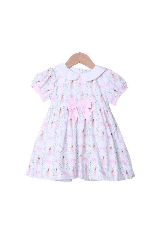 Floral Bunny Bow Dress Tunics Stylish elegant