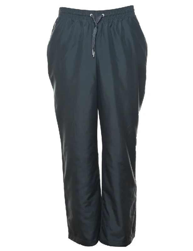 Reebok Grey Track Pants - W32 L32 Relaxed Fit Trousers