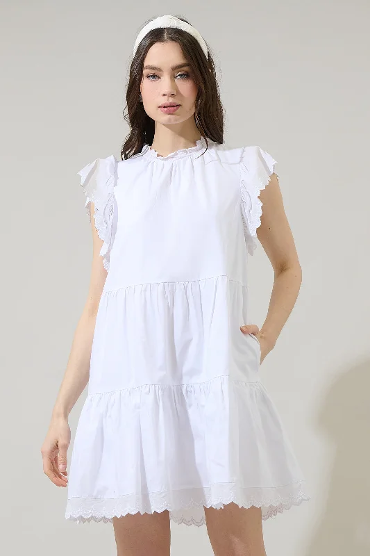 Nola Mini Shift Dress Tunics Office stylish